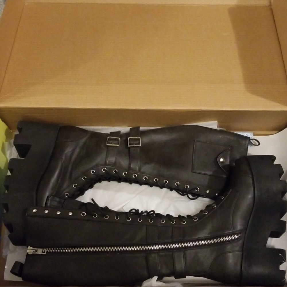 Knee High Jane Doe Current Mood platform boots